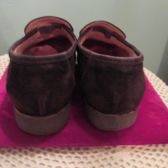 Vintage Chanel Suede Penny Loafers Size 6.5B Authentic - Picture 9 of 10